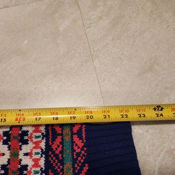 J Crew Classic Fair Isle Womens XS Lambs Wool Multicolor Knit Crewneck Sweater - Picture 11 of 16